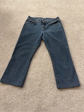 Halogen Women's Dark Blue ankle- cropped Jeans